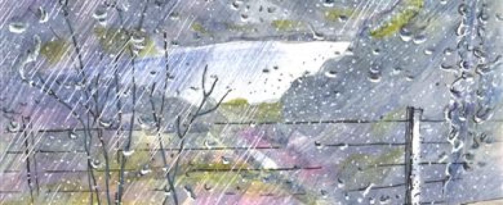 R. Wels_ Rain Wales Watercolour