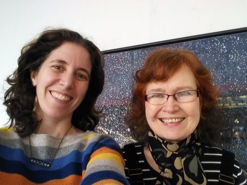 Astronomer Meghan Gray with Rosemary